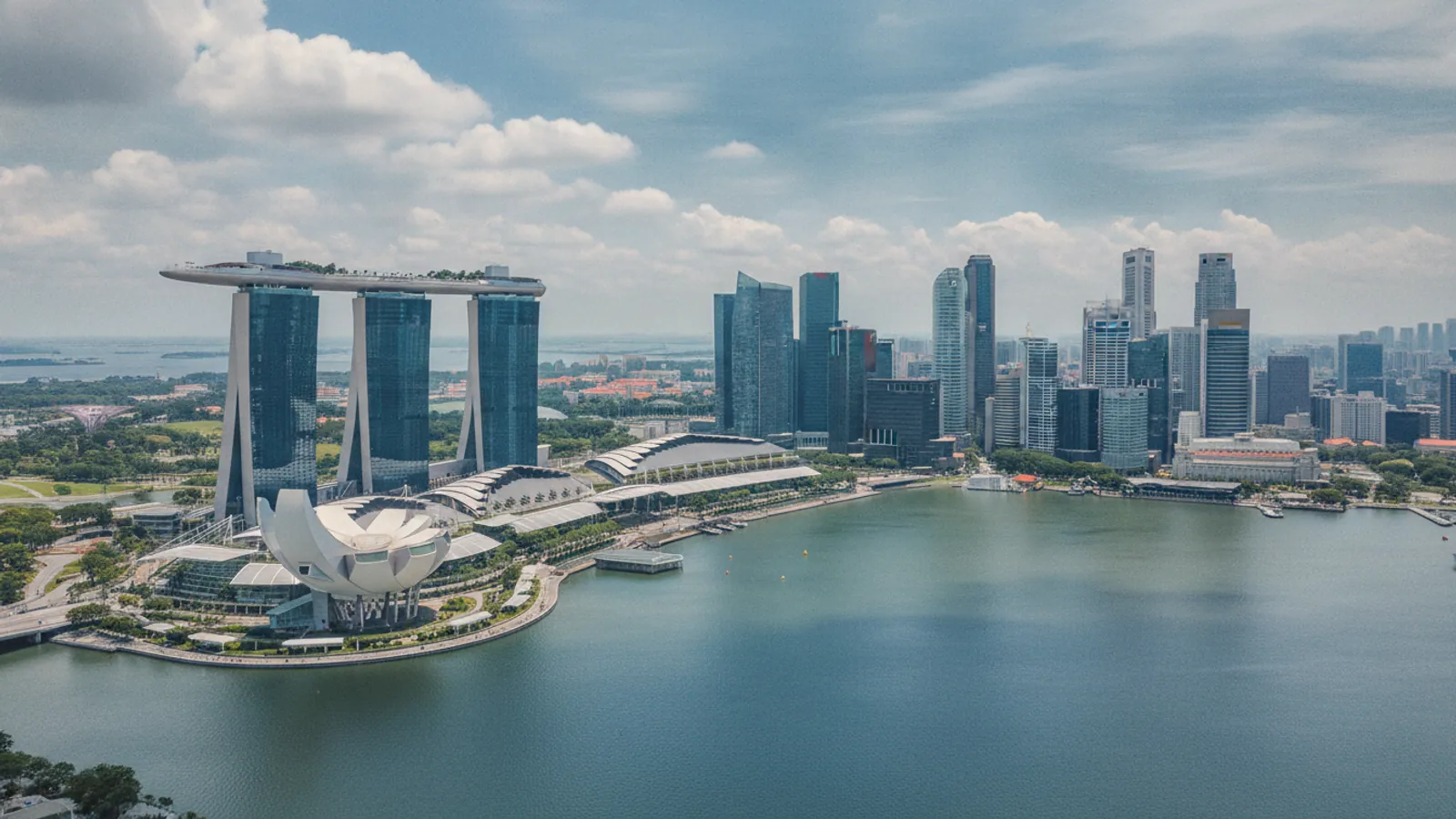 Singapore city skyline